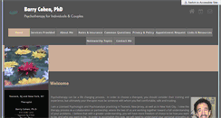 Desktop Screenshot of barrycohenphd.com